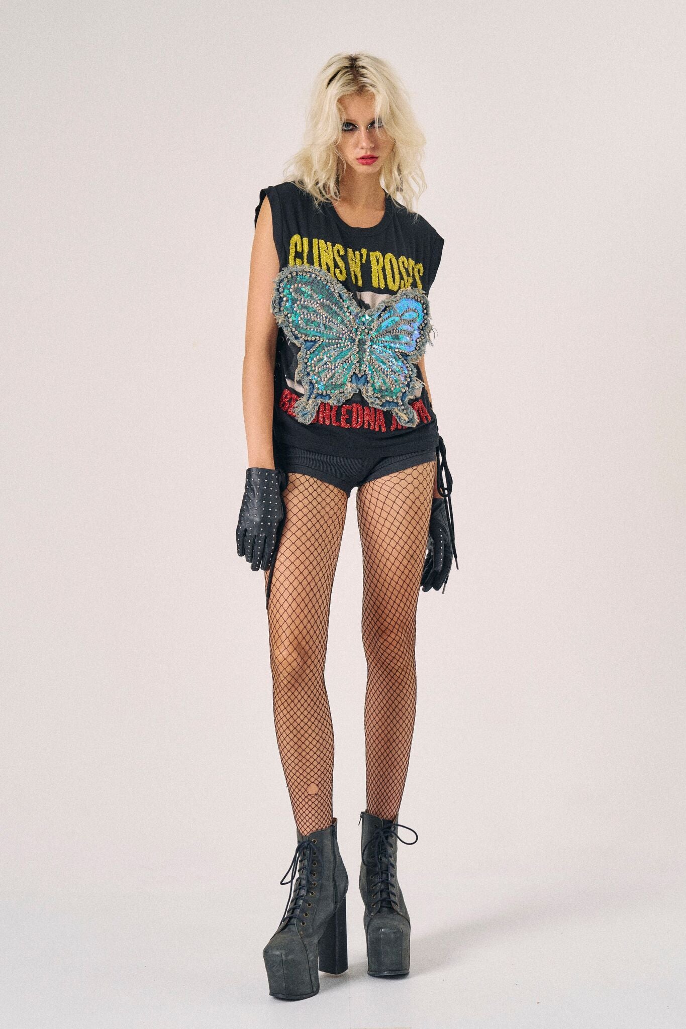 Butterfly Drawstring Tank - Guns N Roses
