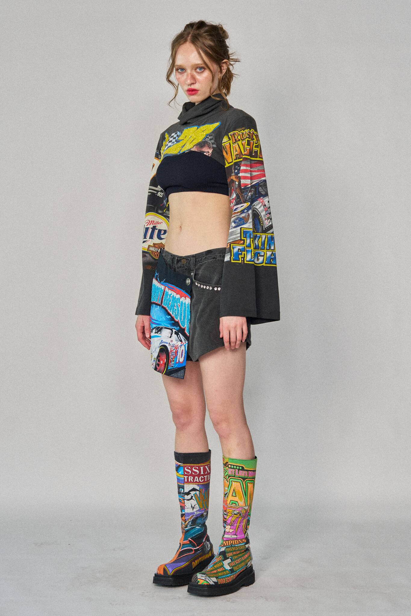 Racing Mini Wrap Shorts - Size 30