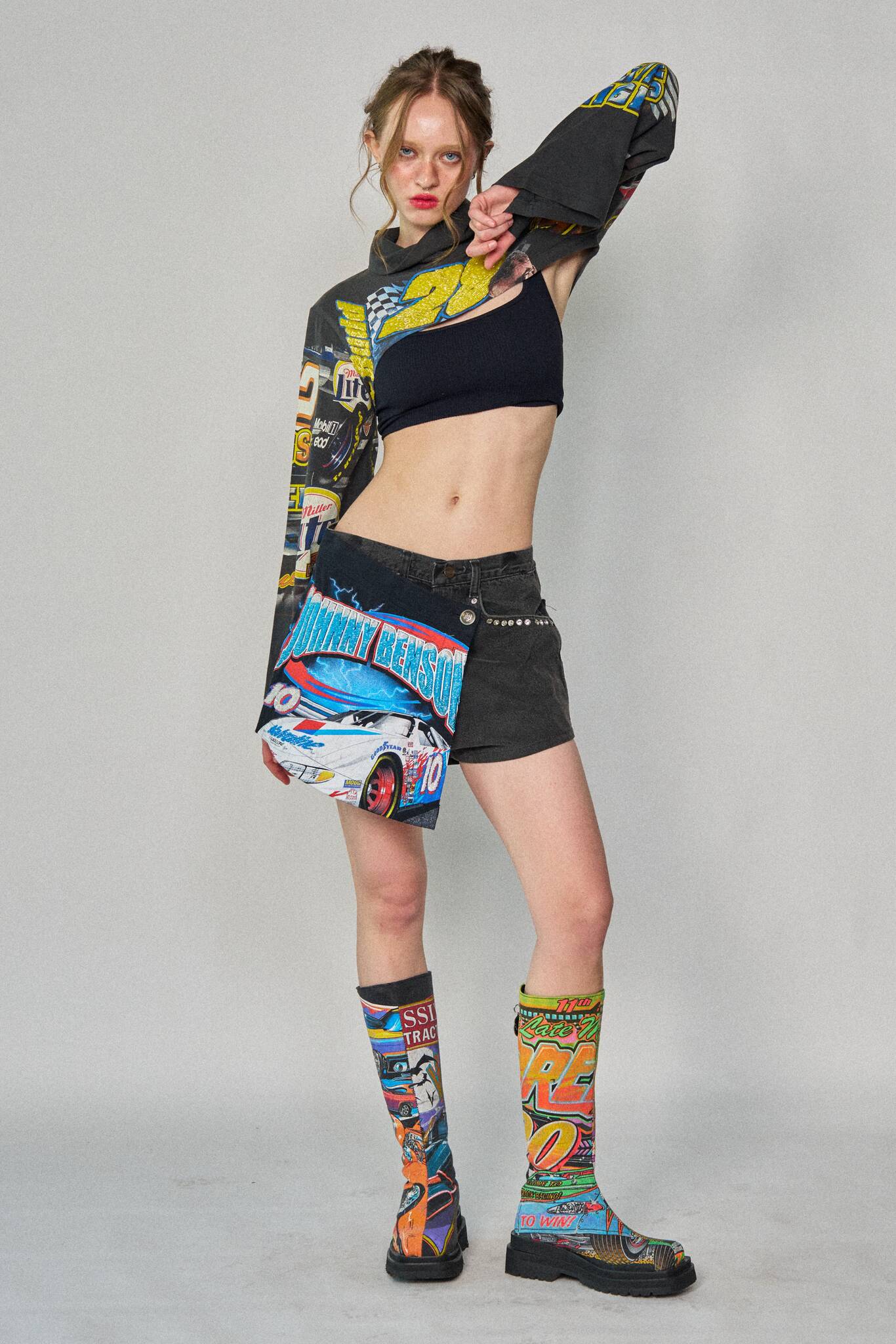 Racing Mini Wrap Shorts - Size 30