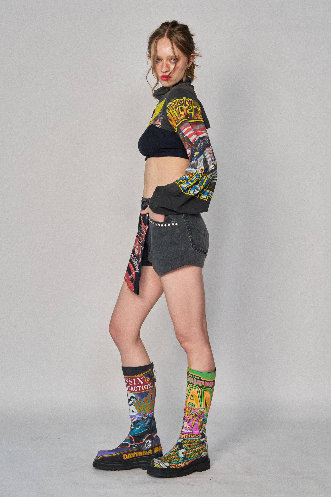 Racing Mini Wrap Shorts - Size 26