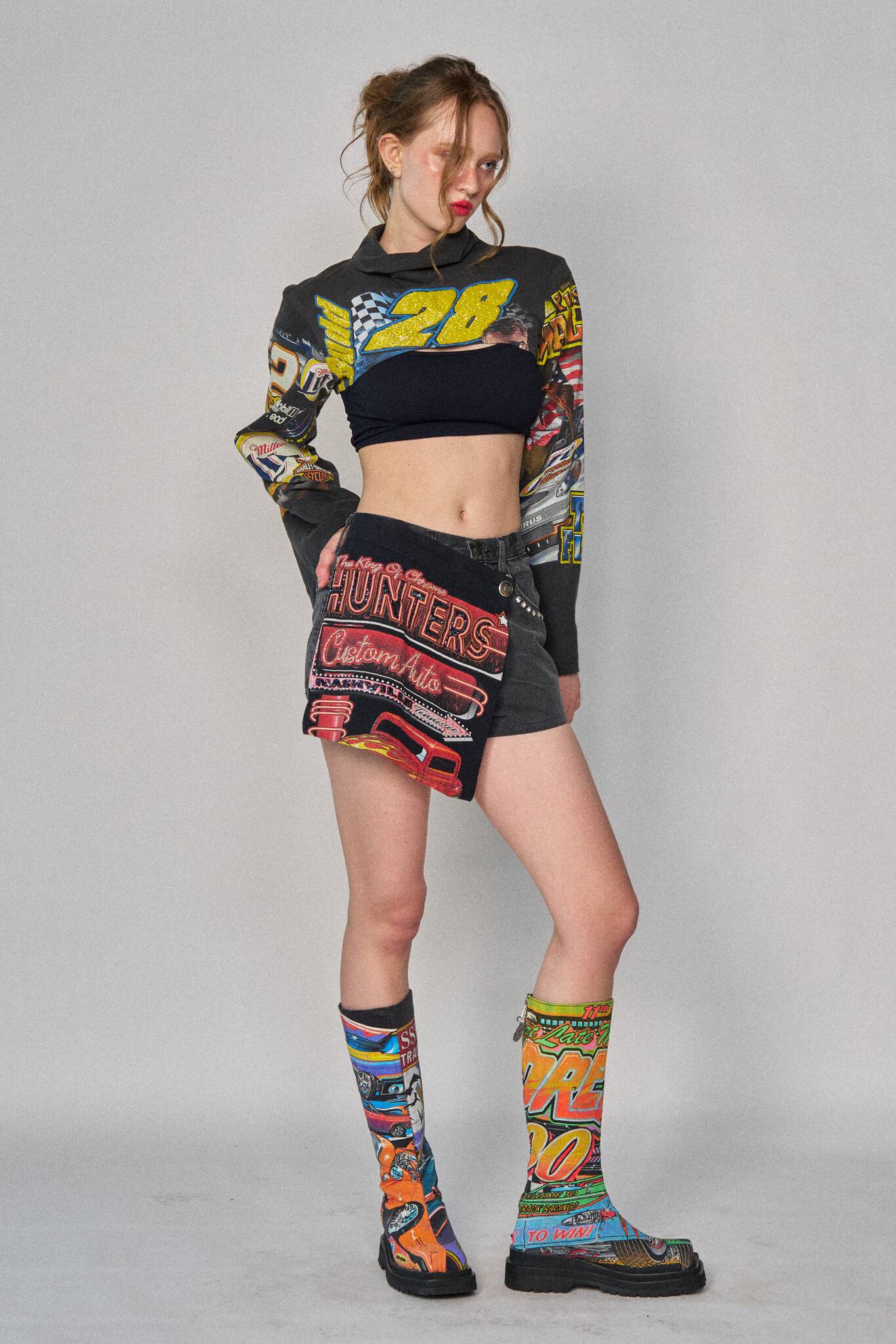 Racing Mini Wrap Shorts - Size 26