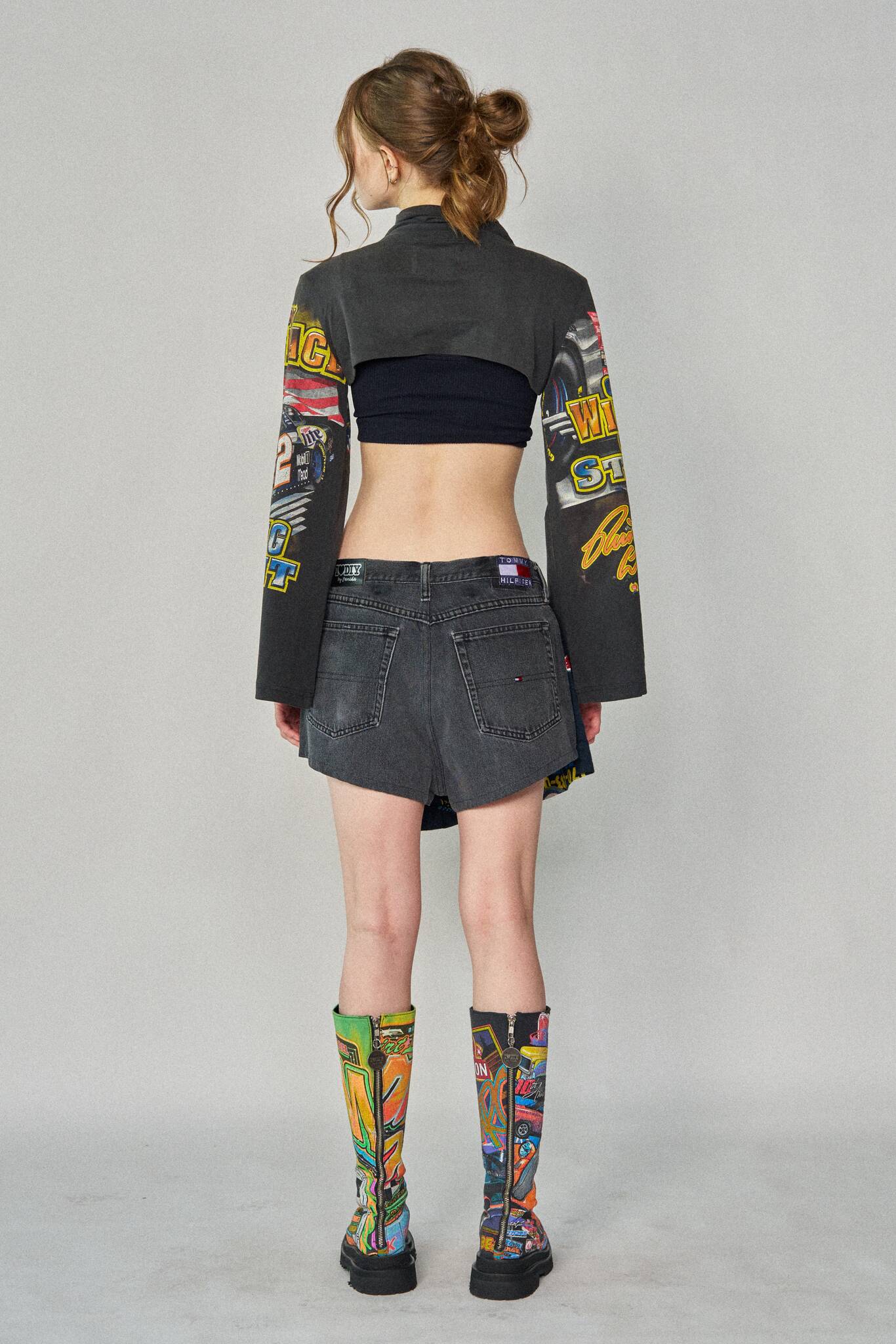 Racing Mini Wrap Shorts - Size 32