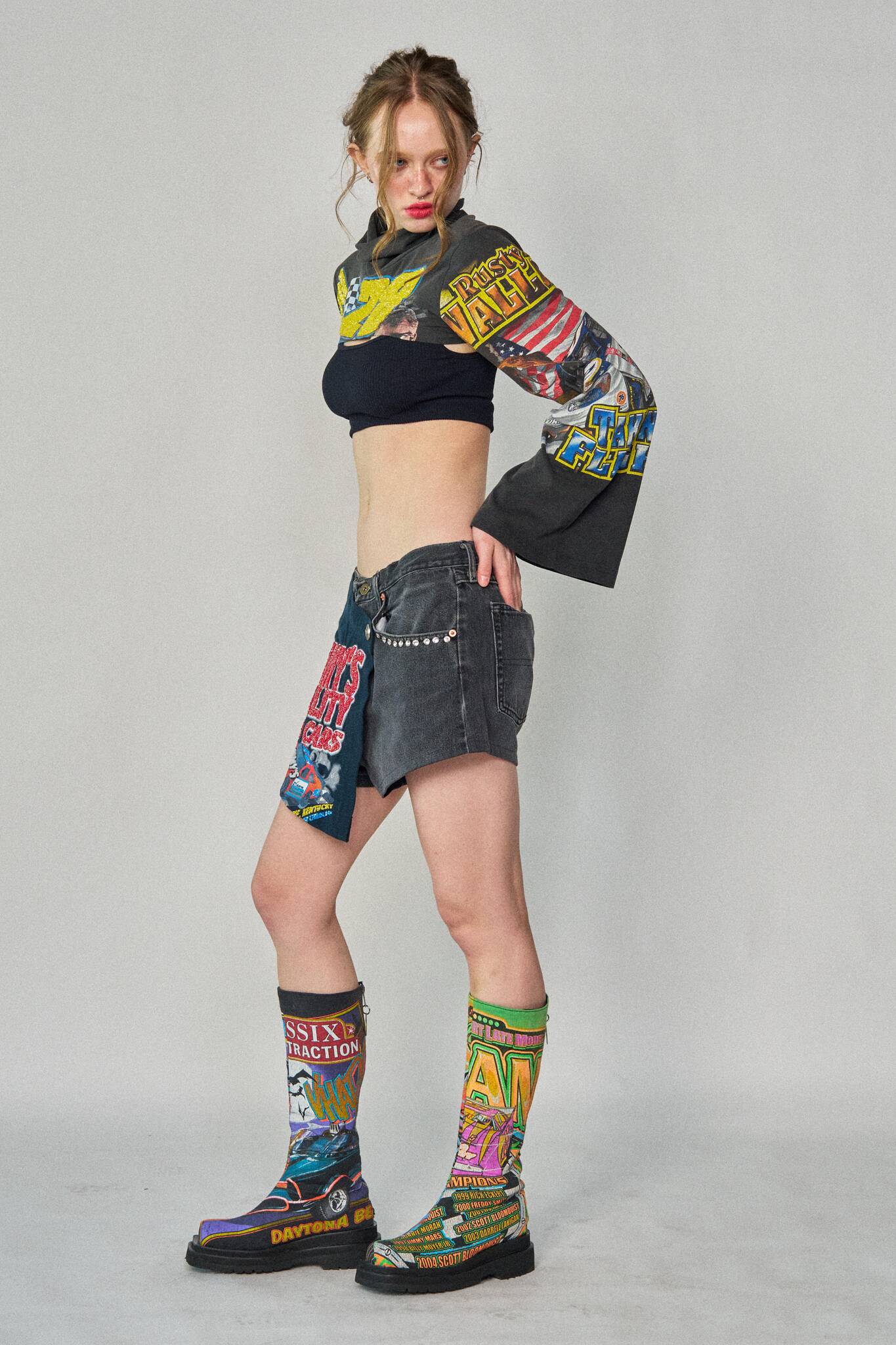 Racing Mini Wrap Shorts - Size 32