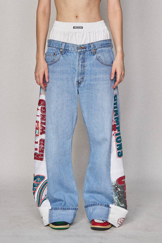 Boxer Sports Denim Pants - Red Wings x Dolphins