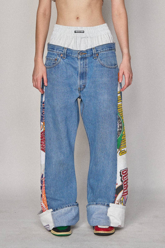 Boxer Sports Denim Pants - Rockies x Sugar Bowl