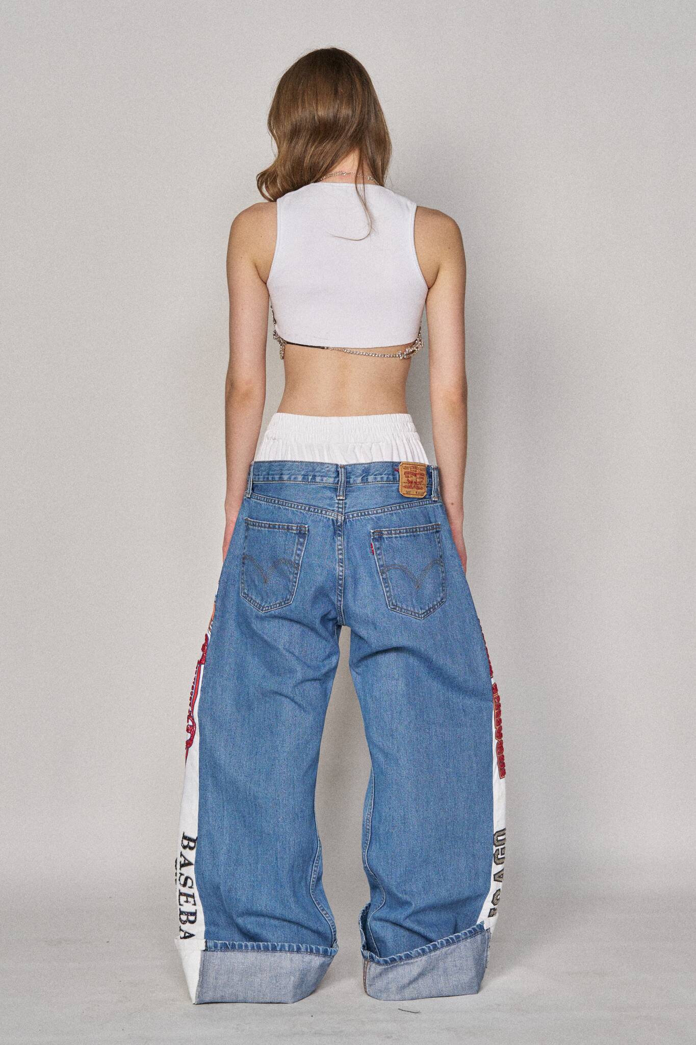 Boxer Sports Denim Pants - Virginia Tech x White Sox