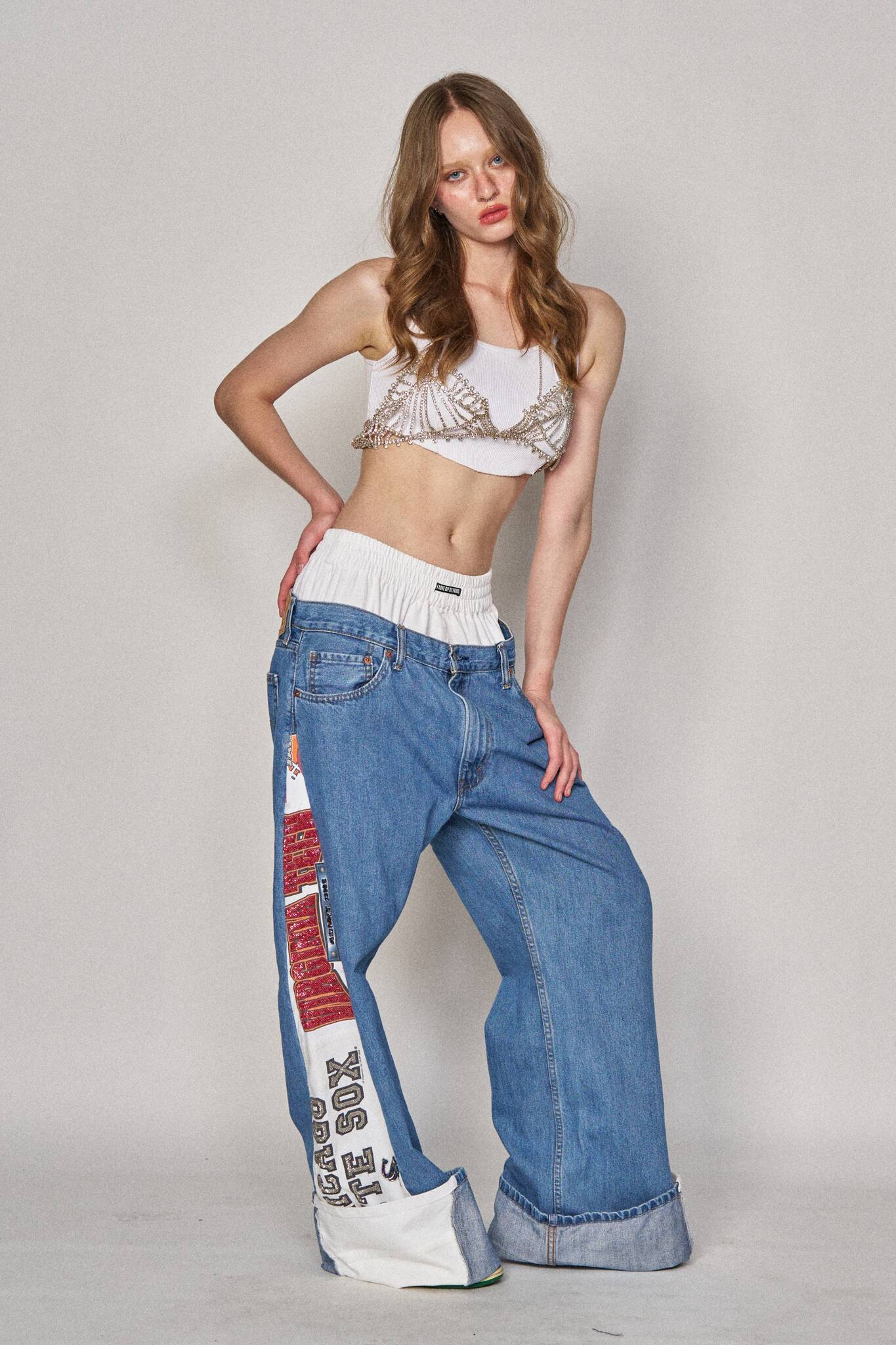 Boxer Sports Denim Pants - Virginia Tech x White Sox