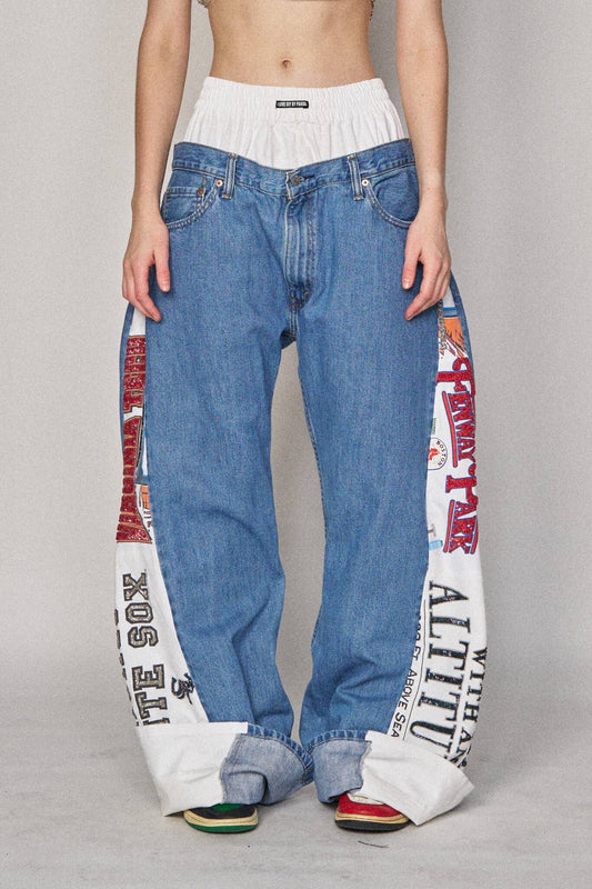 Boxer Sports Denim Pants - Virginia Tech x White Sox