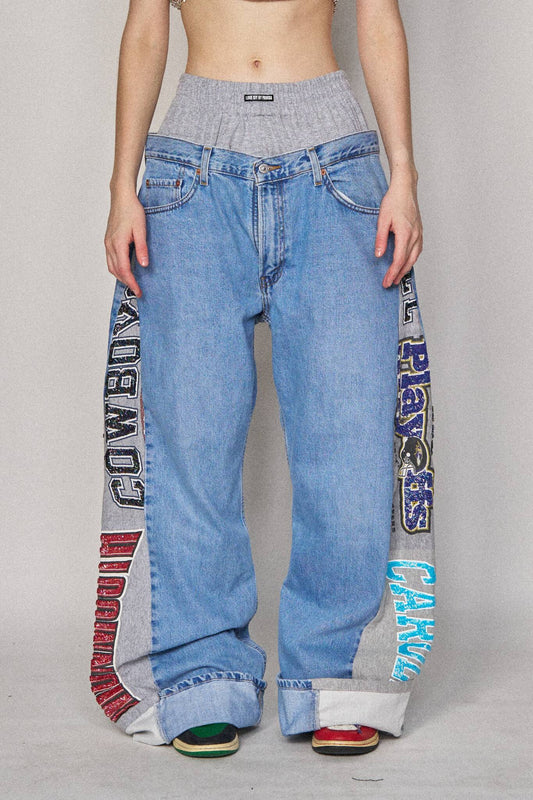 Boxer Sports Denim Pants - Cowboys x Carolina