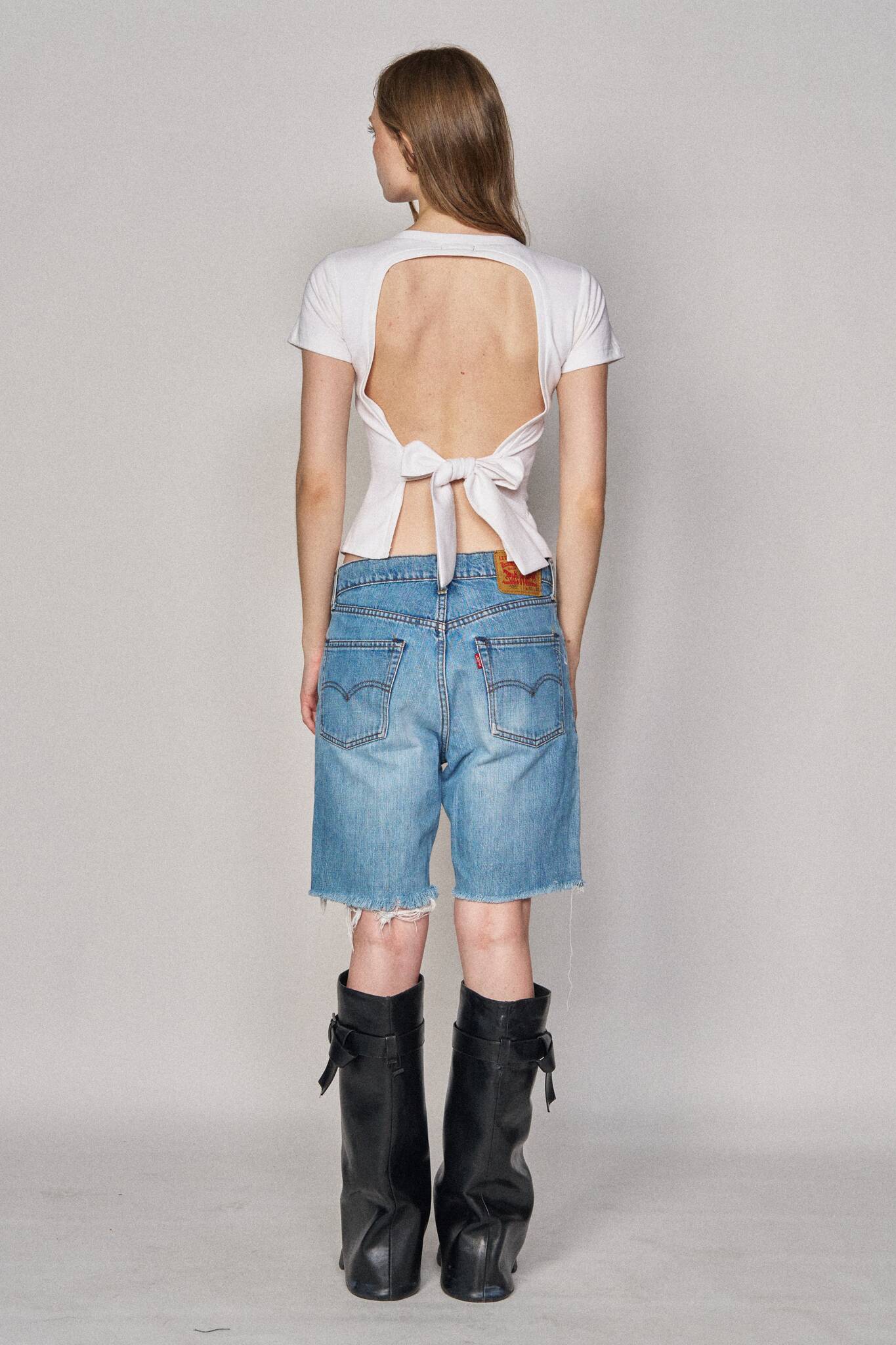 Backless Sports Bow Top - "Get In My Lane Feel the Pain"