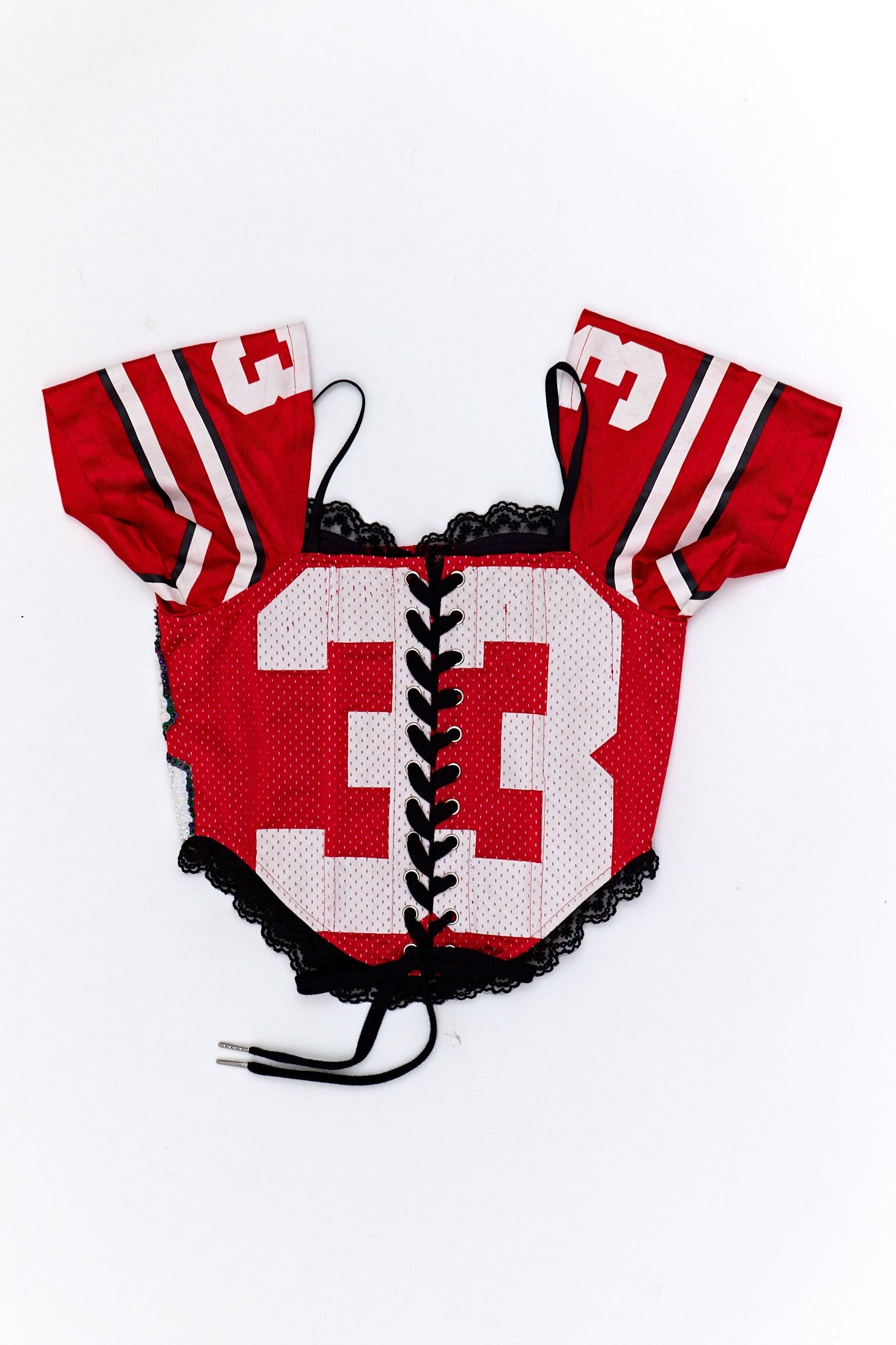 Mesh Football Corset - 49ers