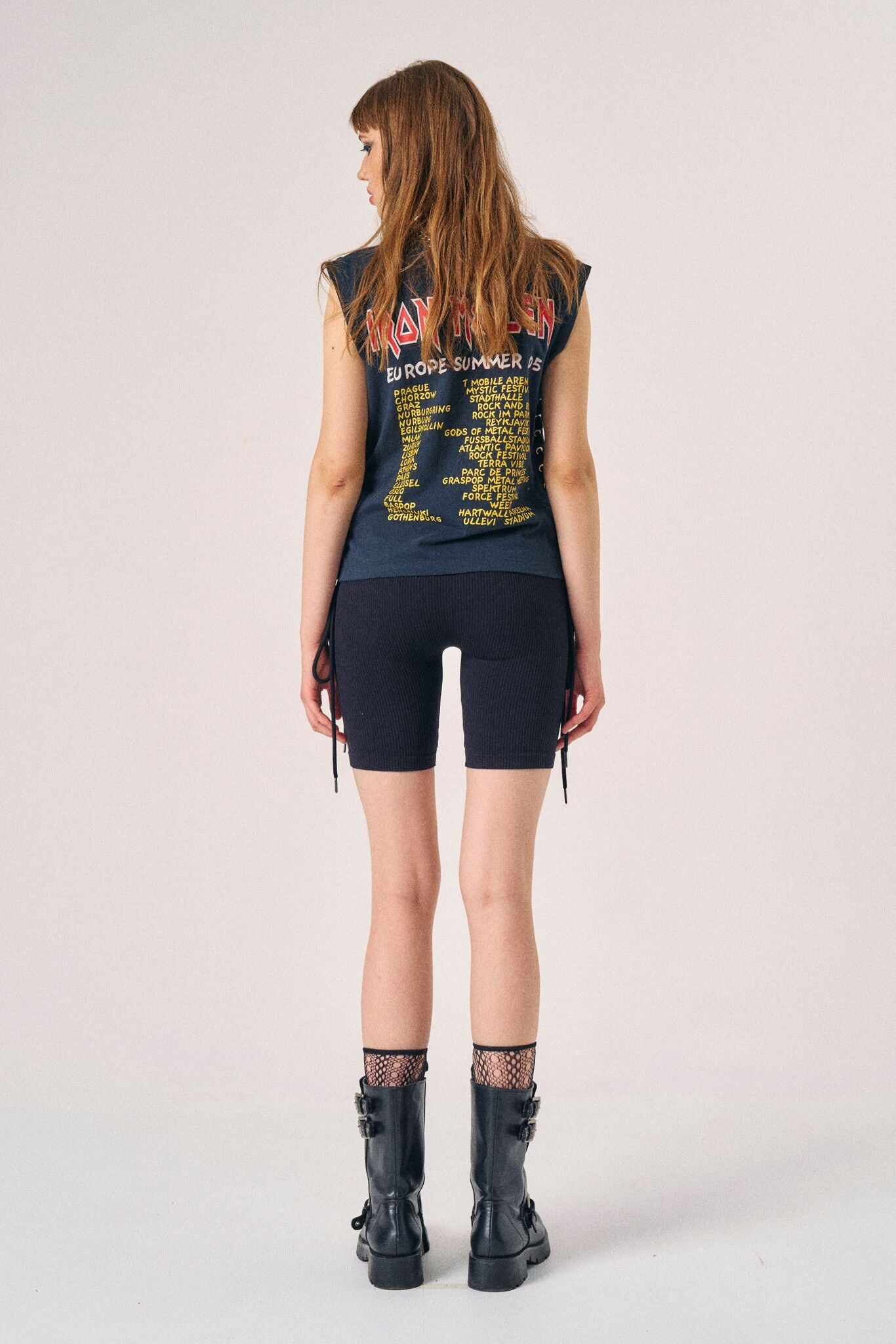 Butterfly Drawstring Tank - Iron Maiden