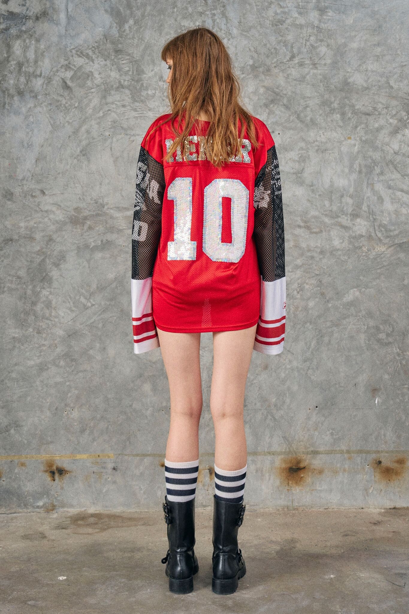 Mesh Football Jersey - White Bear 10