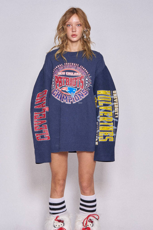 Moto Sports Top - Patriots x Wolverines