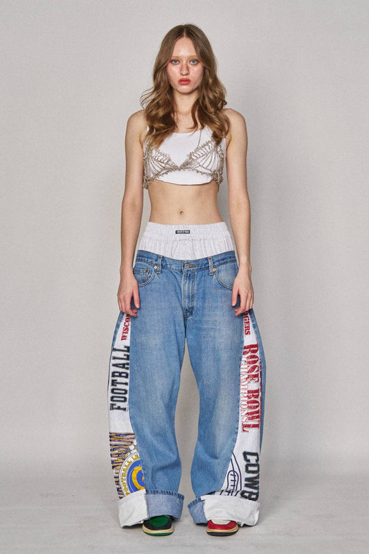 Boxer Sports Denim Pants - Wisconsin x Cowboys